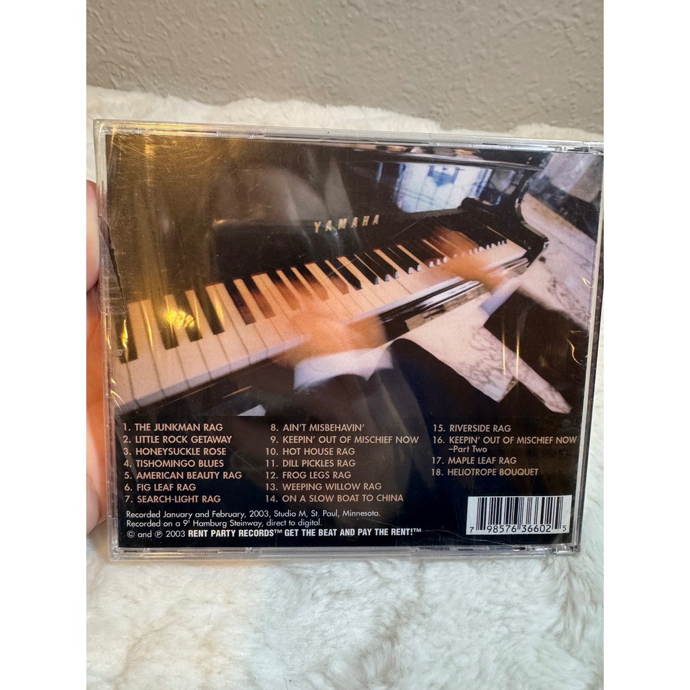 Fiskum Raggedtime CD 2003 Rent Party Records Ragtime Jazz Piano 18 Tracks Sealed - Picture 2 of 3